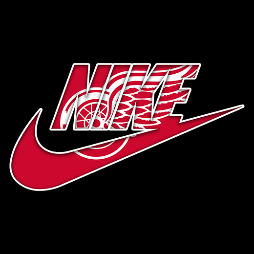 Detroit Red Wings Nike logo iron on paper